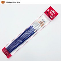 화홍 RJ 다용도붓 둥근붓 5본 세트 붓, 1세트, RJ 다용도 둥근붓 5본