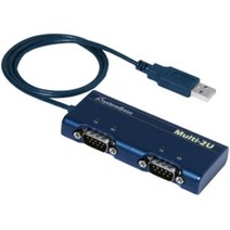 USB2.0 to RS232 변환 2포트 멀티 컨버터 카드단말기 POS시스템 바코드스케너/프린터 PC 노트북 연결선 213542, 1개