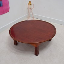 향림공예 원형 일반 밥상 690 남원 접이식 교자상 4인용 다용도상, 원형일반690