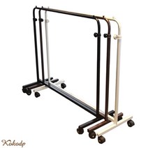 코코디피 일자행거 높낮이조절 옷가게 매장용품 디스플레이 옷걸이헹거 소품 행거, 브라운