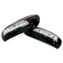 뉴SM5-SM7 - 3WAY 카비 LED 사이드미러커버 백미러커버, 뉴SM5임프레션 - 백색 EEA