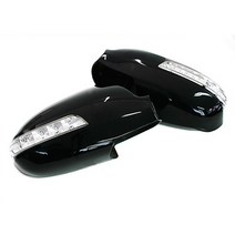아반떼HD - 2WAY 카비 LED 사이드미러커버 백미러커버, 순백색 7F