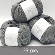 [뜨개부엌] 페더 코바늘뜨기 좋은 실 블랭킷 조끼 목도리, 23 grey