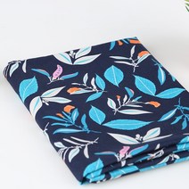 [원단쟁이] 옥스포드]보태니컬 나뭇잎-네이비(4502284) E32, 네이비