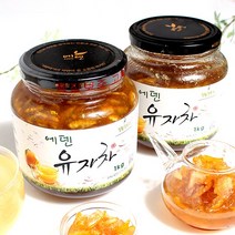 [에덴식품] 무농약 유자와 유기농 설탕으로 만든 유자차, 1kg, 8개