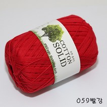 더울 가방뜨기 소품뜨기 면사 코튼솔리드, 059.빨강
