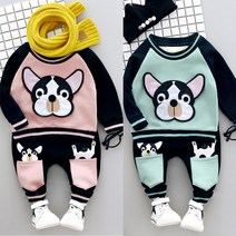 행복한초록 겨울(기모) 불독 상하복