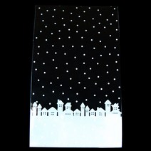 다하임 크리스마스 포장비닐 모음, 겨울풍경(비접착)12x20, 20장
