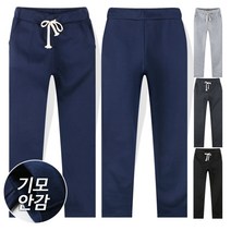 포커스코리안 겨울 남성 기모트레이닝바지 기모무지슬림일자팬츠