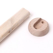 무도색 원목 옷걸이봉 소켓 세트 대, 1set