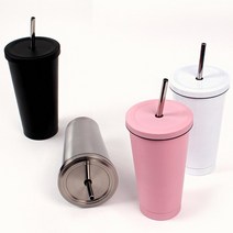 테이크아웃 콜드컵 스트로우 텀블러 500ml, 화이트