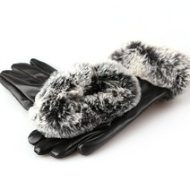 크리에잇투 스마트터치 밍크 가죽기모장갑