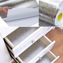 유진 (3M) 알루미늄 다용도 오염방지 접착 시트지 주방 가구 리폼 접착지, 1롤