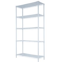 엠에프매직하우스 25파이 900 코팅 메탈 선반 5단, 화이트