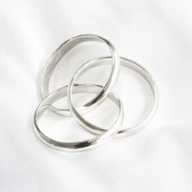 은꽃 실버 엥게이지 은반지 3mm 3링 925실버 반지