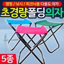 도매짱 접이식 야외 캠핑 낚시의자 휴대용 폴딩 간이의자, 성인용-스카이