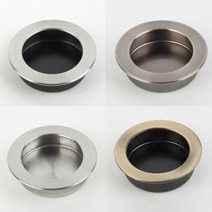 슬라이딩도어 미닫이 매입손잡이 원형오목이, 2.원형매입오목이 5번헤어라인 소44mm