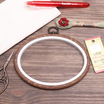 패션메이드 프랑스자수 수틀 자수틀 나무결무늬수틀 가로수틀 액자수틀, 고무나무결가로타원형-중