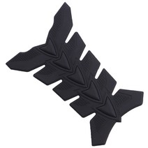 오토바이 바이크 3D 고무 오일 탱크패드 스티커, 블랙, 1개