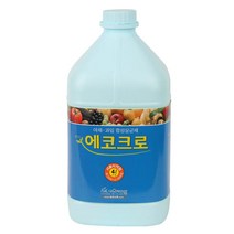에이엠공구 에코크로 4L 야채과일소독액 염소용액, 4병