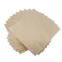 친환경 칵테일 냅킨 무형광 천연펄프 브라운, 1개, 375매