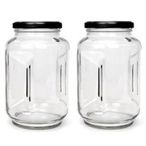 국내산 삼광 다용도 유리병 손잡이2kg 블랙 2개세트, 단품