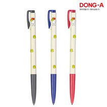 [동아] 미피유성볼펜 0.5mm 1자루 - 색상선택, 흑색, 1개
