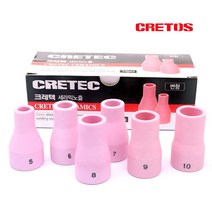 크레텍 알곤 세라믹 모음 택1 노즐 350A 변형 5호 6호 7호 8호 9호 10호 티그 용접 토치 아르곤 용접기 코렛트 콜렛트 부속, 알곤세라믹 변형 350A 6호(10mm)