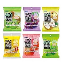 오리히로 곤약젤리 파우치 1박스(12봉지) 8가지 맛, 복숭아 (6개입) x 4봉지+복숭아 (6개입) x 4봉지, 청포도 (6개입) x 4봉지