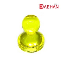 초강력 네오디움 큐티자석 27mm 체스형 메모홀더, 노랑, 1개