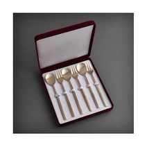 건강 방짜유기 6p 티스푼3p+포크3p 선물 이사 개업 대량 답례품 특별한 예쁜 인쇄 포장 스티커 차스푼 과일포크 추천 가격 쇼핑몰