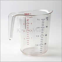 폴리카보네이트 투명 계량컵, 혼합 색상, 4000ml