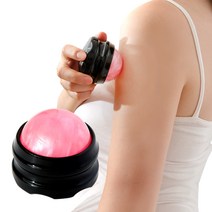 AMC 스포츠 롤링 마시지볼 마사지기, 핑크, 1개