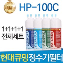현대 큐밍 HP-100C 고품질 정수기 필터 호환 전체 1년, 선택02_1년관리세트(4+2+1+1=8개)