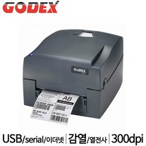 [GODEX] 고덱스 감열+열전사 바코드프린터 G530UES 300dpi, 연결방식 선택: SERIAL