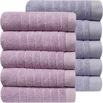 10장 호텔수건 170g 모던라이프 30수 도톰한 고급 가정용 업소용 세면 타올, 라일락퍼플5장+라벤더퍼플5장, 1개