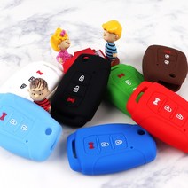 INBES 티볼리 G4렉스턴스포츠 코란도스포츠 티볼리에어 스마트키 실리콘 젤리 키케이스 키지갑 키홀더 악세사리, 블루