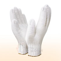 장갑이네 얇은 색사 칼라 표백 도트 작업 면장갑 목장갑, 면장갑 35g 10켤레, 1개