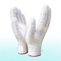 장갑이네 얇은 색사 칼라 표백 도트 작업 면장갑 목장갑, 얇은 속장갑 여성M 10켤레, 1개