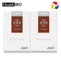 헬스바이오 힐링 간편한 보리차 100% 보리추출분말 50스틱, 2박스, 25g