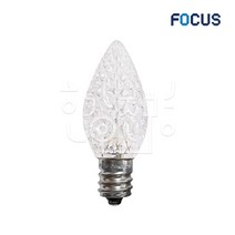 포커스 LED 크리스탈 고추구 연등조명 0.7W E12 25개입, 전구색, 1개