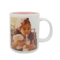 핸드디자인 2컷 도자기 포토머그컵제작 (5 Color) 330ml, 노랑, 1개