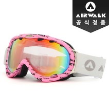 정품 에어워크 스키 보드 성인 고글 AW-1601 SVAWWT, AW-1601 BKAWPK