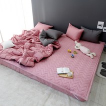 굿몽 고정밴딩 패밀리 침대 패드 (맞춤가능), 오드리