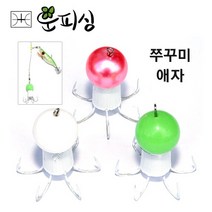 운피싱 쭈꾸미 애자 3색 루어 낚시, 애자 진주 x 6개입, 40g