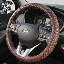 벤츠 E클래스 W211(02년~09년) TUSA 퀼트 아트그립 프리미엄 가죽 핸들커버/편안한 그립감, 블랙