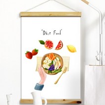 우드스크롤_60CmX90Cm-건강한식사들-꾸밈[무료배송], 타입선택:10.이미지