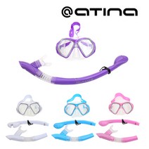 ATINA 아티나 주니어 분리형 스노클세트 스노클링 ASS-J182, WHITE(94626)