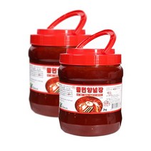 뉴그린 쫄면 양념장2kg 6개 1박스 쫄면장 냉장식품