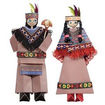 핸디몰 세계민속의상 인형만들기1~12, 2미국